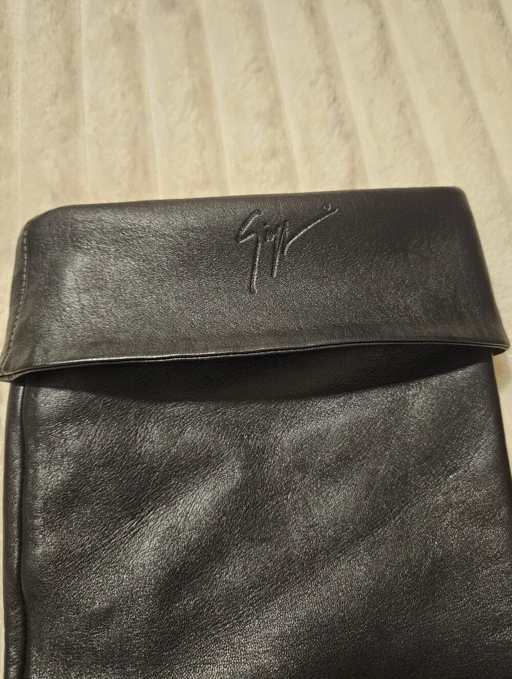 Vicini Giuseppe Zanotti Design Black Tall Genuine Leather Boots Size 37